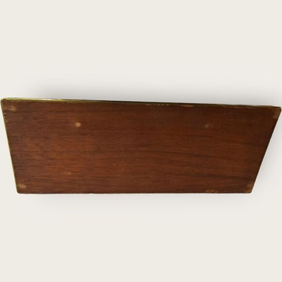 Vintage Brass Wolf Fence Desk Letter Holder - Picture 6 of 6